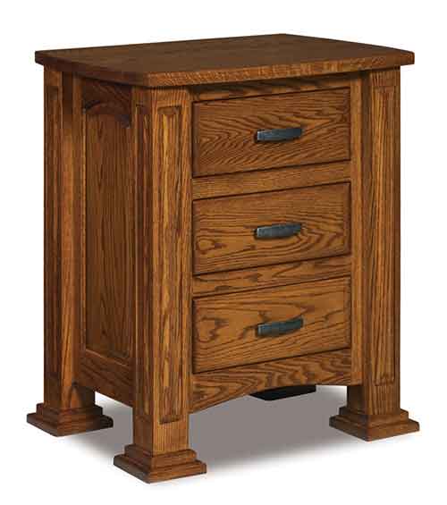 Amish Lexington 3 Drawer Nightstand