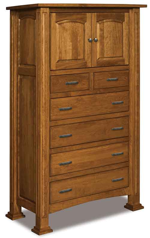 Amish Lexington Chest Armoire - Click Image to Close