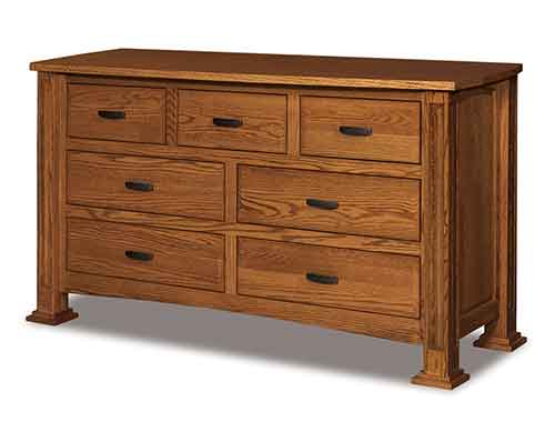 Amish Lexington 7 Drawer Dresser