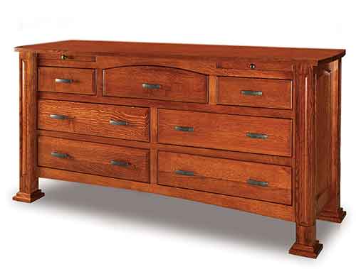 Amish Lexington 7 Drawer Dresser