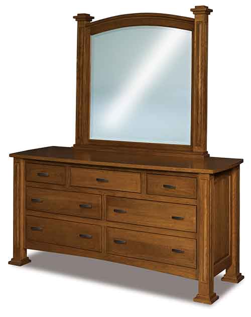 Amish Lexington 7 Drawer Dresser - Click Image to Close