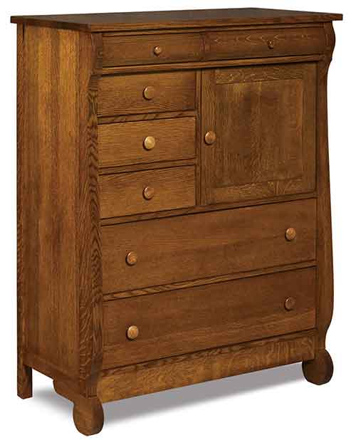Amish Old Classic Sleigh Gentleman's Chest - Click Image to Close