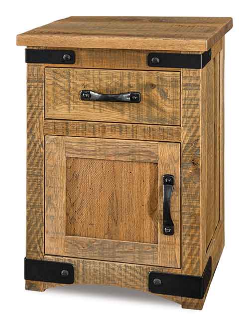 Amish Orewood 1 Drawer, 1 Door Nightstand