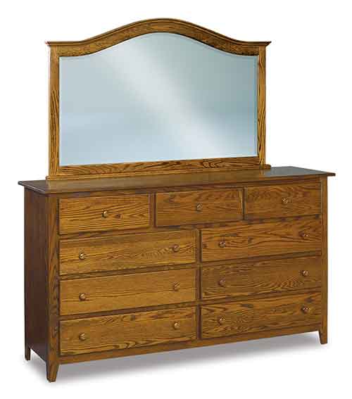 Amish Shaker 72" 9 Drawer Mule Dresser