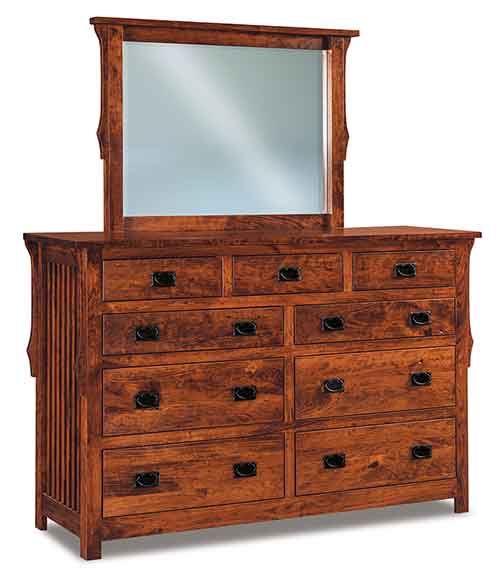 Amish Stick Mission 9 Drawer Dresser