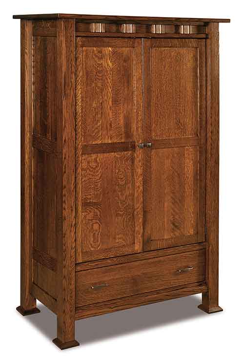 Amish Sequoyah Wardrobe Armoire