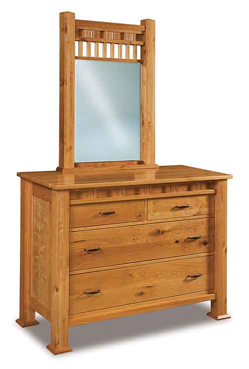 Amish Sequoyah 4 Drawer Dresser - Click Image to Close