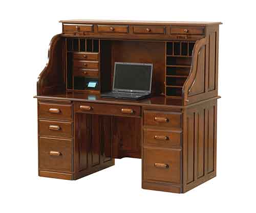 (image for) Amish Computer Rolltop Desk