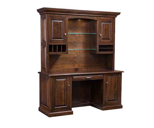 (image for) Amish Newport Credenza with Hutch