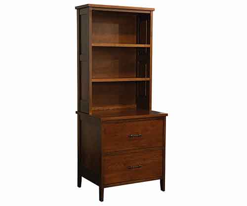 (image for) Amish Pierre Bookcase File Cabinet