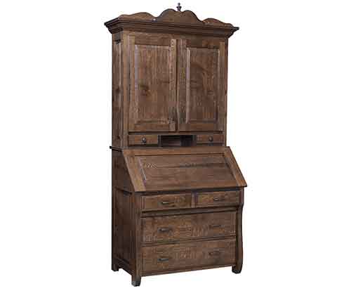 (image for) Amish Secretary Desk with Hutch