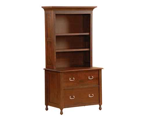 (image for) Amish Shiloh Lateral File Cabinet Bookcase