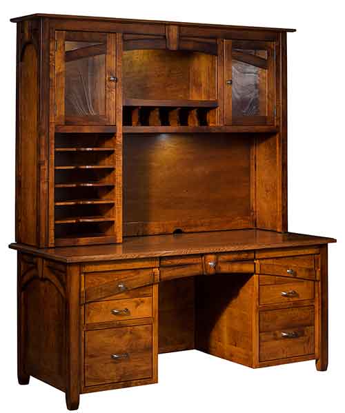 (image for) Amish Kensing Desk with Hutch