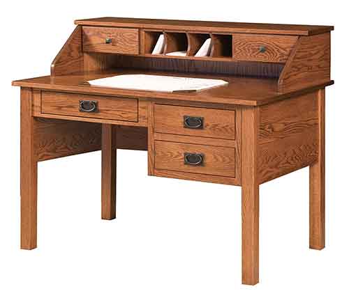 (image for) Amish Mission Desk with Paymaster Hutch