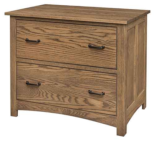 (image for) Amish Oakridge Lateral File Cabinet