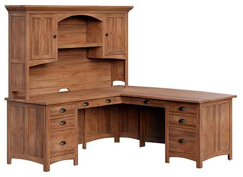 Amish Oakwood L Desk