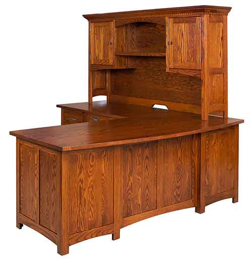 Amish Oakwood L Desk