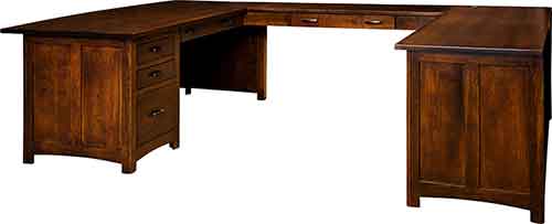 (image for) Amish Oakwood U Desk