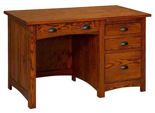 (image for) Amish Oakwood Desk Single Pedestal