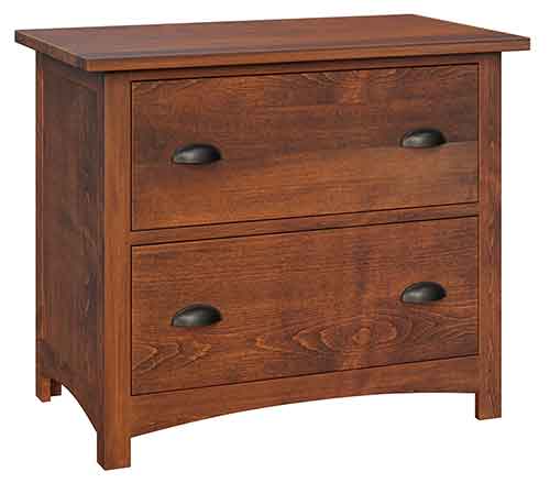 (image for) Amish Oakwood Lateral File Cabinet