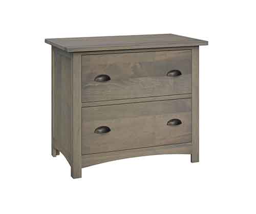 Amish Oakwood Lateral File Cabinet