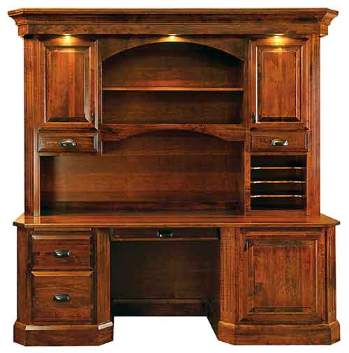 (image for) Amish Saturn Desk with Hutch Top