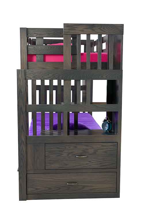 Amish Kingston Bunkbed with Staircase - Click Image to Close