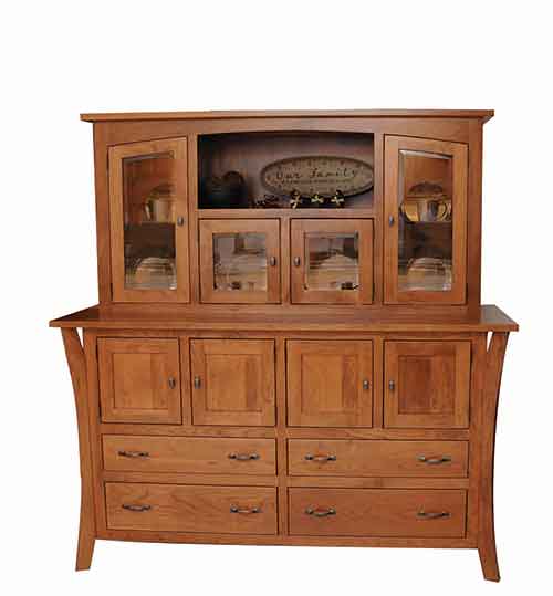 Burlington 4 Door, 2 Long Bottom Hutch Top