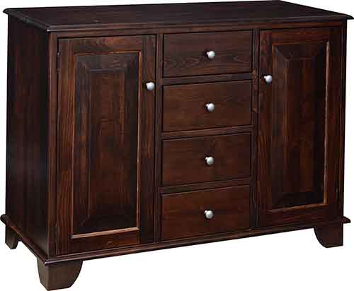 Graham Buffet - 2 Doors 4 Lg. Drawers Center - Click Image to Close