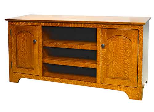 Knob View Shaker TV Stand 2 Doors