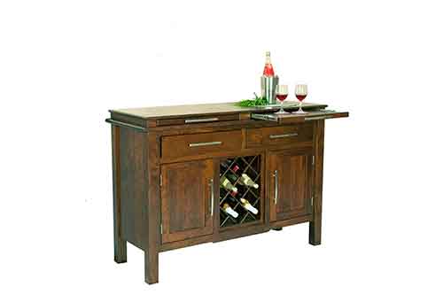 Pendleton 58" Server (2 doors, wine rack) 40"H