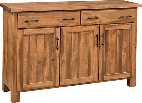 Roxford Ruffsawn Server - 3 Door