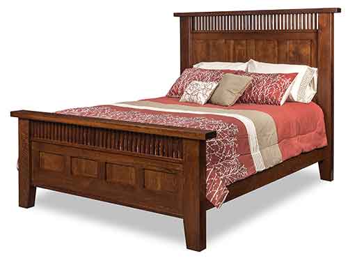 Houston Mission Queen Bed - Click Image to Close