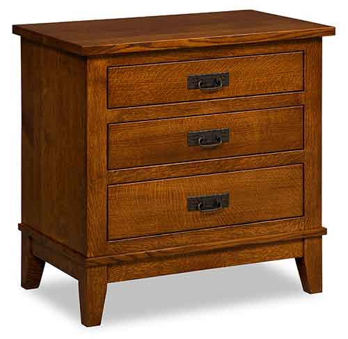 Sierra Mission 3-Drawer Nightstand 30" - Click Image to Close