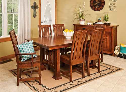 Amish Mesa Dining Chair - Click Image to Close