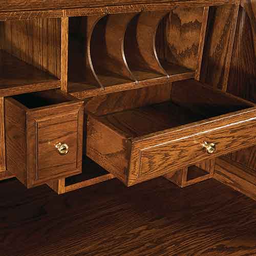 Amish Classic Farmers Roll-Top Desk