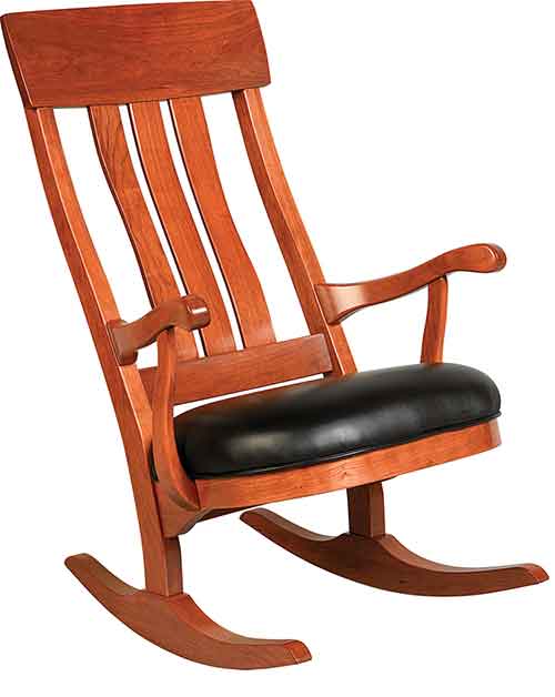 Amish Lewis Rocker - Click Image to Close