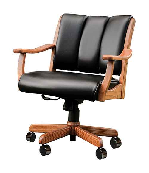 Amish Midland Arm Chair (with gas lift) - Click Image to Close