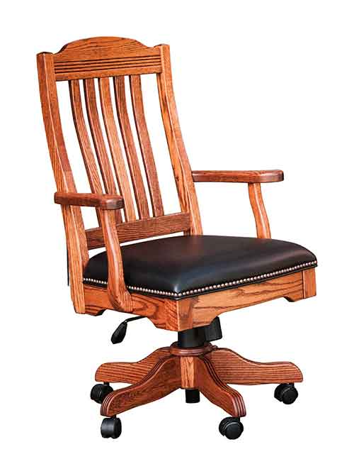 Amish Royal Desk Arm Chair (with gas lift)