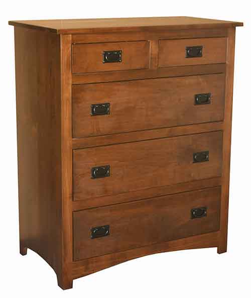 Amish Shaker 5 Drawer Chest