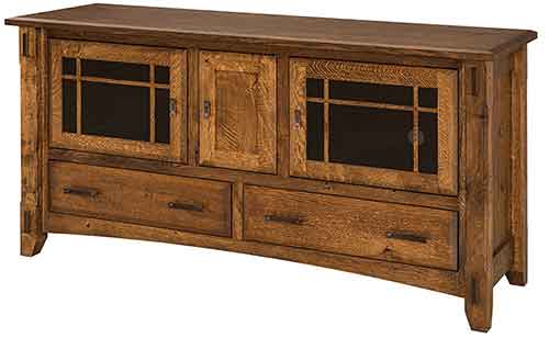 Amish Tacoma 64" Plasma Cabinet - Click Image to Close