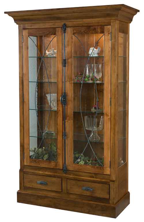 Amish Barstow Curio Cabinet - Click Image to Close