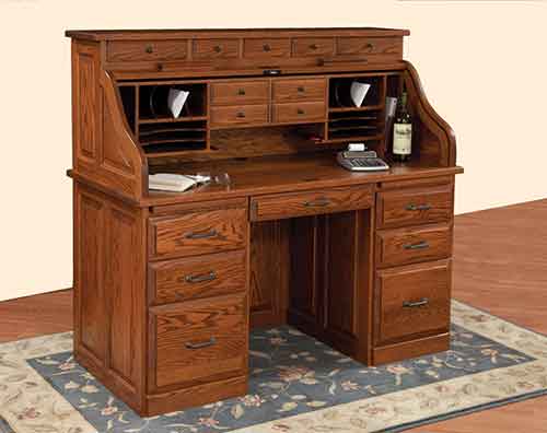 Traditional Rolltop Drawers on Top