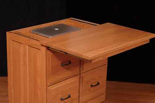 Pull Out Desk 34" Traditional