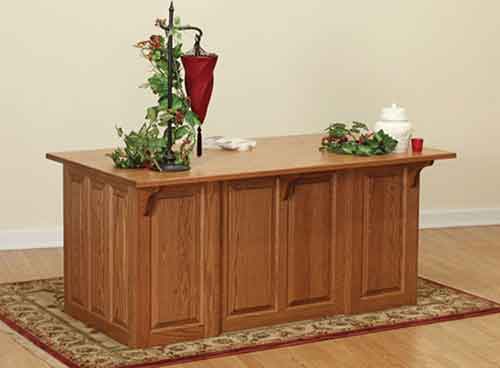 Tradition Executive Desk with Raised Panel Back