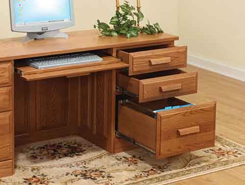 Credenza with Keyboard Pullout