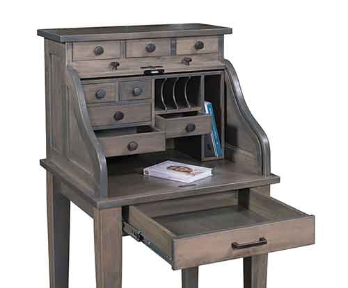 Mission Secretary Roll Top Desk