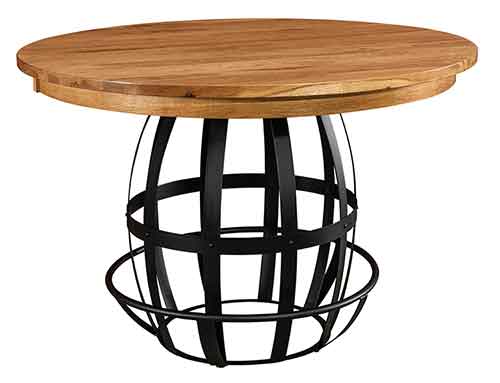 Amish Wabash Barrel Table