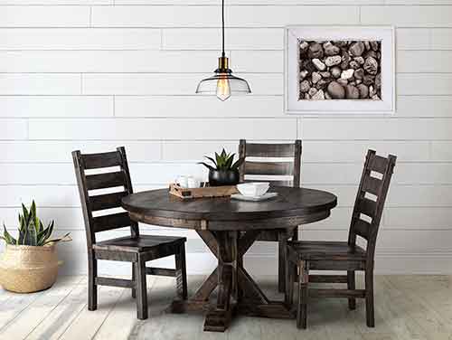 Amish Elkhorn Pedestal table